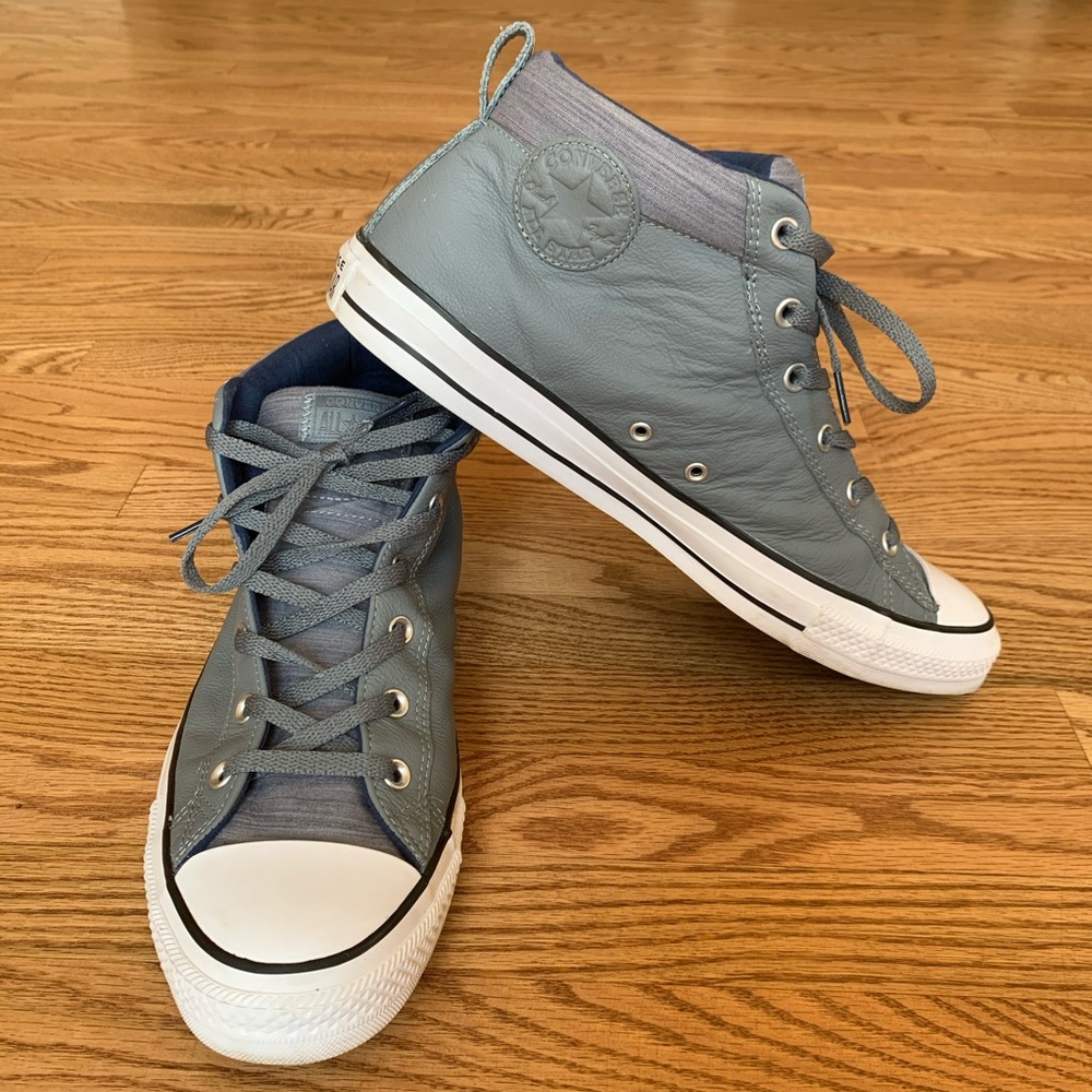 Leather High Top Converse- Men 13 or Women 15